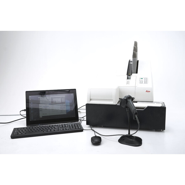 Leica IPS Objektträgerdrucker Microscope Slide Printer + Unload Station (2022)