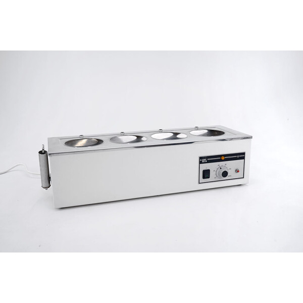 GFL 1041 Wasserbad Reihenwasserbad Edelstahl 4 Öffnungen Waterbath 131 mm 120°C