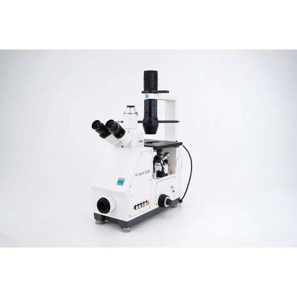 Zeiss Axiovert 35M Inverted Trino Phasecontrast Microscope DIC 10 20 20 32x