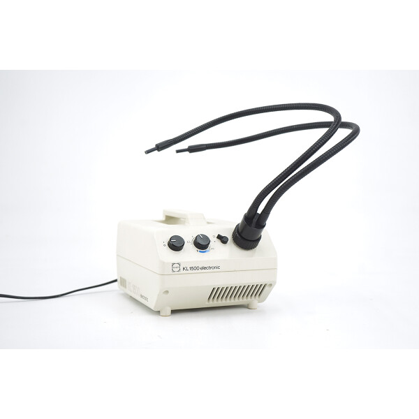 Schott KL 1500 electronic Kaltlichtquelle Cold Light Source Duplex Light Guide Mikroskop
