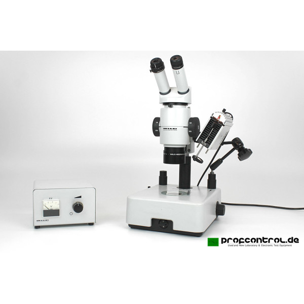 Wild Heerbrugg Leica M8 Stereozoom Stereomikroskop Stereo Microscope with Stand