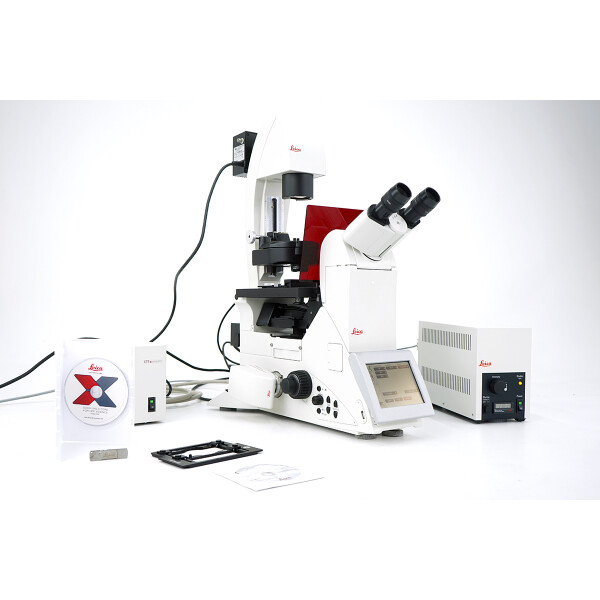 Leica DMi8 Inverted Fluorescence Microscope 4 10 20 40x DAPI RHOD FITC + DFC3000 + LAS X License