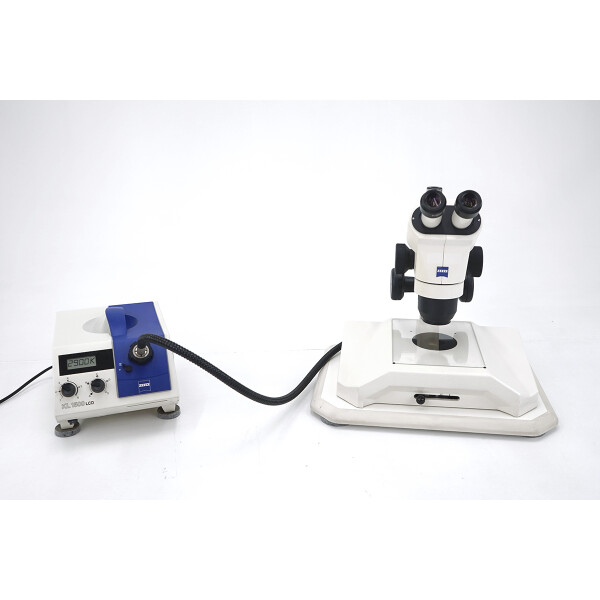 Zeiss Stemi 2000 Stereo Microscope 10x/23 Stativ N Durchlichtbasis + Schott KL1500 LCD