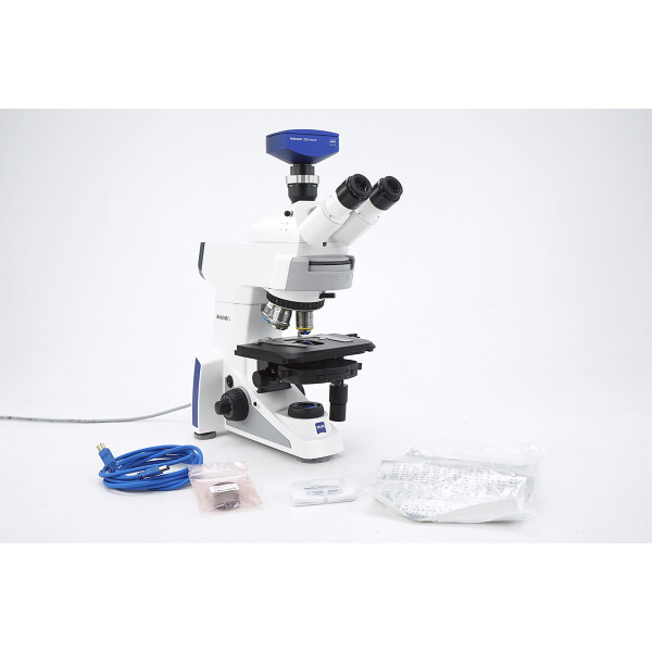Zeiss AxioLab 5 Fluorescence Phase Contrast Microscope Mikroskop Axiocam 305 DAPI FTIC Rhod TRITC