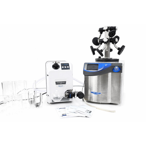 Labconco FreeZone 2.5 Freeze Dryer Lyophilisator + Vacuubrand Vacuu Pure 10C Pump (2023)