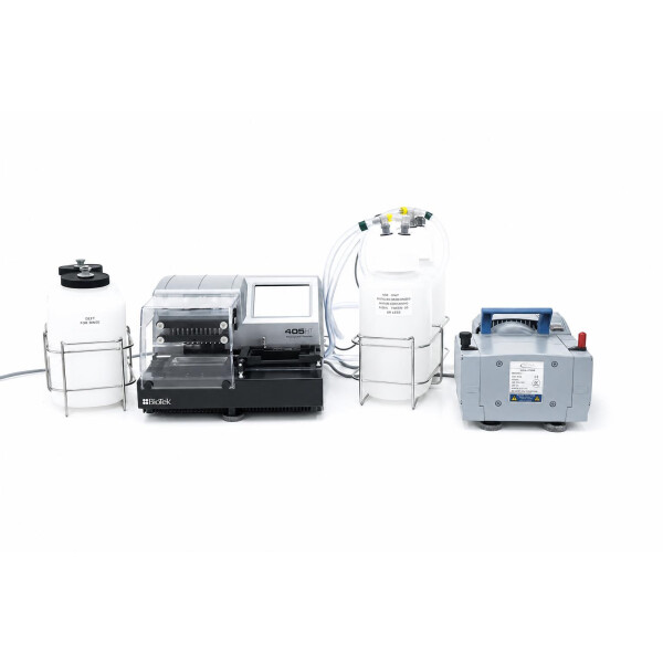 Agilent BioTek 405 HT Microplate Washer 405TSHT (2018) + Vacuum Pump