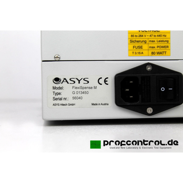 ASYS Hitech GmbH Flexispense M - Low Volume & High Speed Dispenser 384 1536 Well
