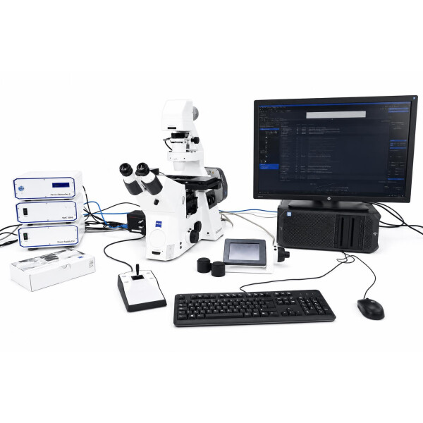 Zeiss Axio Observer 7 Inverted Microscope DIC Def. Focus Colibri 7 Zen Blue 3.3 License (2021)