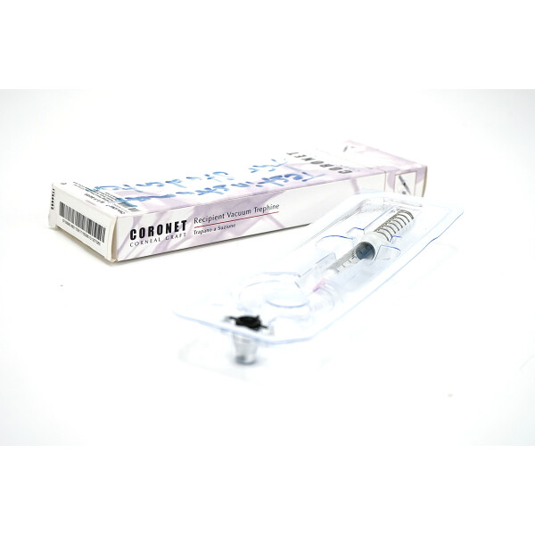 Coronet REF 51-840 Recipient Corneal Vacuum Trephine 6,50mm