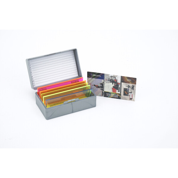 Thorlabs FSK5 Fluorescent Microscope Slide Set Fluoreszenz Objektträger 5 Farben