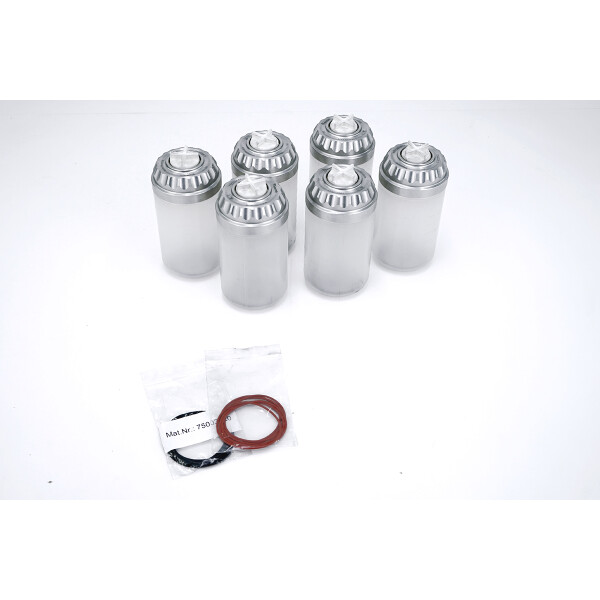 Thermo Scientific 6x 1000mL Centrifuge Bottles Alu Deckel Zentrifugenflaschen