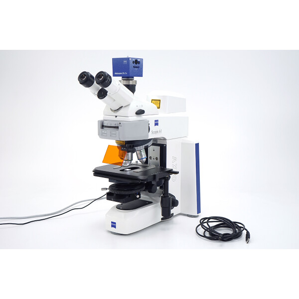 Zeiss Axio Scope A1 LED Fluorescence Microscope Mikroskop 5x 10x 20x 40x FITC Erc 5S Camera